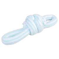 Duvo+ Hundespielzeug Puppy Soft Seil 28Cm Blau/Weiß FüR Welpen 2 Schlaufe