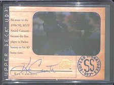 1997 Upper Deck UD3 Superb Signatures Autograph Ken Caminiti
