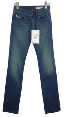 Diesel Bootzee Regular Slim-Bootcut 0804P Stretch Jeans Damen W24/L30 Blau