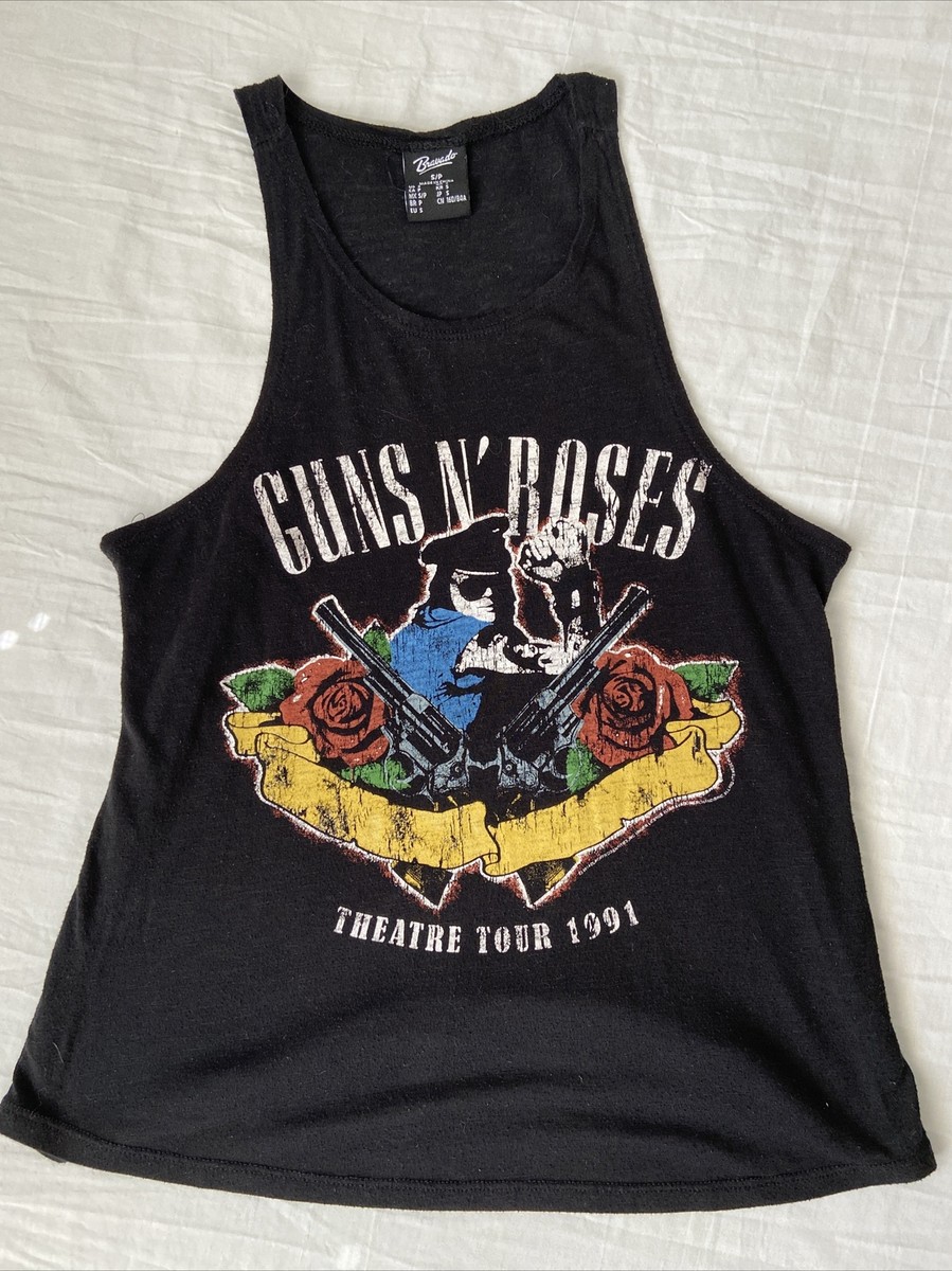 Rare Guns N' Roses Theater Tour 1991 Tank Top Black Size S