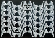 Scrap Diecut German Dresden Silver Foil Paper Med. Angel wings Victorian Crafts