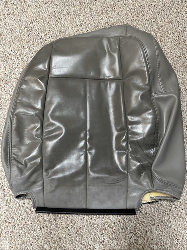 GMC Envoy Buick Ranier DriverSide Front Seat Back Gray Leather - Picture 2 of 2