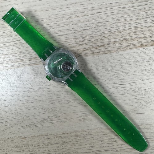 NEW✅ Swatch MIN-TINI Skeleton Dial Blue Transparent Strap Unisex Sports Watch - Picture 11 of 16