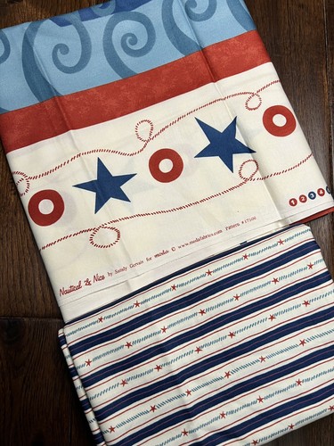 MODA Nautical and Nice Sandy Gervais Panel Sailboat and 1 3/4 Yards Stripe Kit - Picture 8 of 11