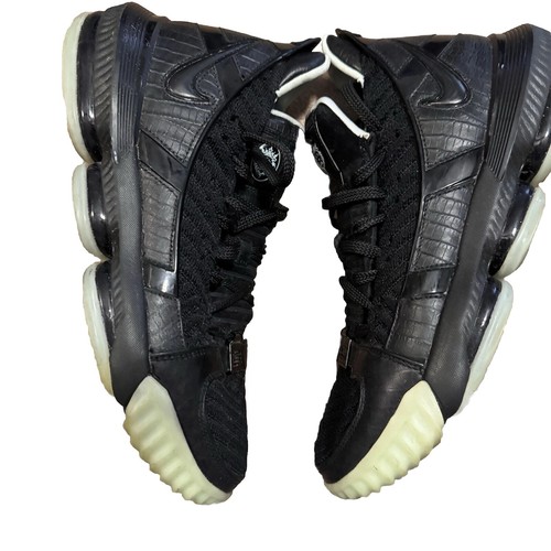 Nike LeBron XVI 16 Glow Black/Black-Glow CD2451-001 Men's Size 12 - 第 4/10 張圖片