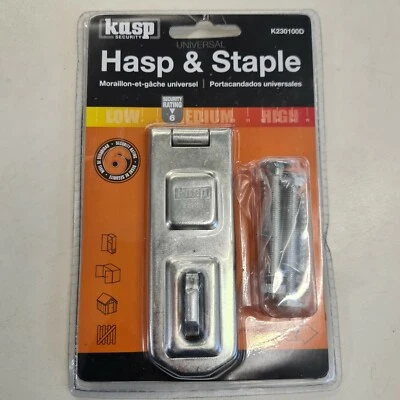 KASP Hasp & Staple Universal Security For Padlock/Lock Door/Gate/Shed K230100D *D4