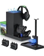 Cooling Fan & Charging Stand for Xbox Series X Console and Controller,Vertica...