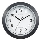 WT-3129B La Crosse Technology 12" Atomic Analog Wall Clock - Black Open Box