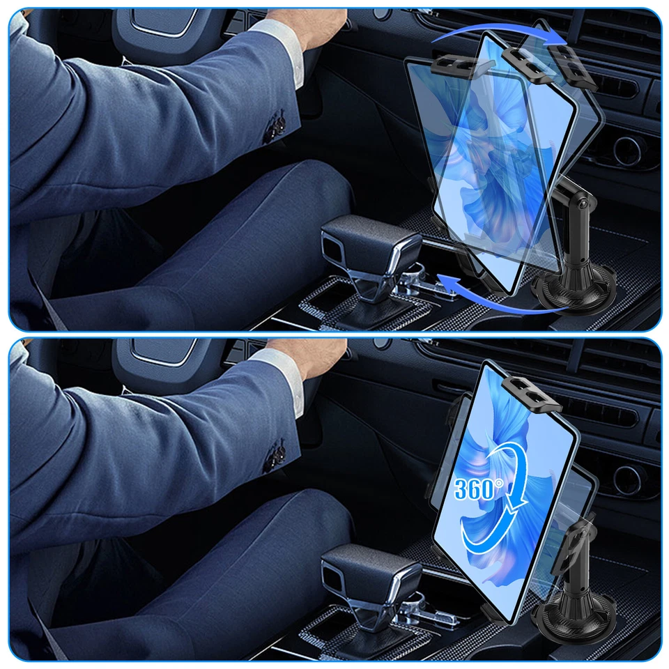 Universal Smart Phone Tablet Car Mount Holder Cup Stand Extendable Neck Cradle - Image 3 of 4