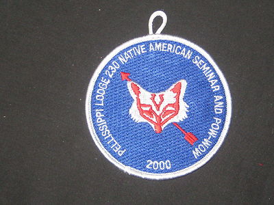 Pellissippi 230  eR2000 2000 Native American Seminar and Pow Wow Patch   et