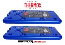 2 x Thermos Freeze Board Ice Pack Block 200g For Cool Bag Chill Box Cooler
