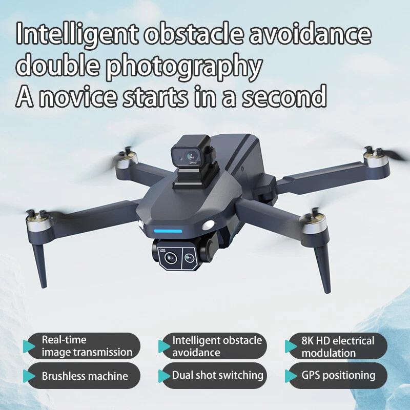 4.5 Inch RC Screen GPS Return Intelligent 5G Obstacle Avoidance Camera Drone - Image 4 of 4