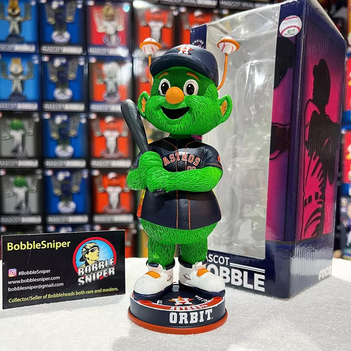 ORBIT Houston Astros Navy Jersey Knucklehead MLB Exclusive Bobblehead