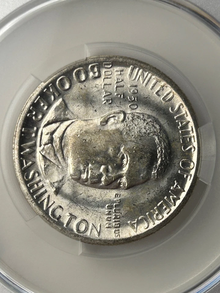 1950 S  Booker T Washington Silver Half Dollar CAC MS64 - Image 4 of 4