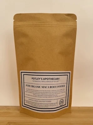 POTLEY'S APOTHECARY Organic Maca Root Powder, Full Spectrum, Peruvian Andes, Sexual Health