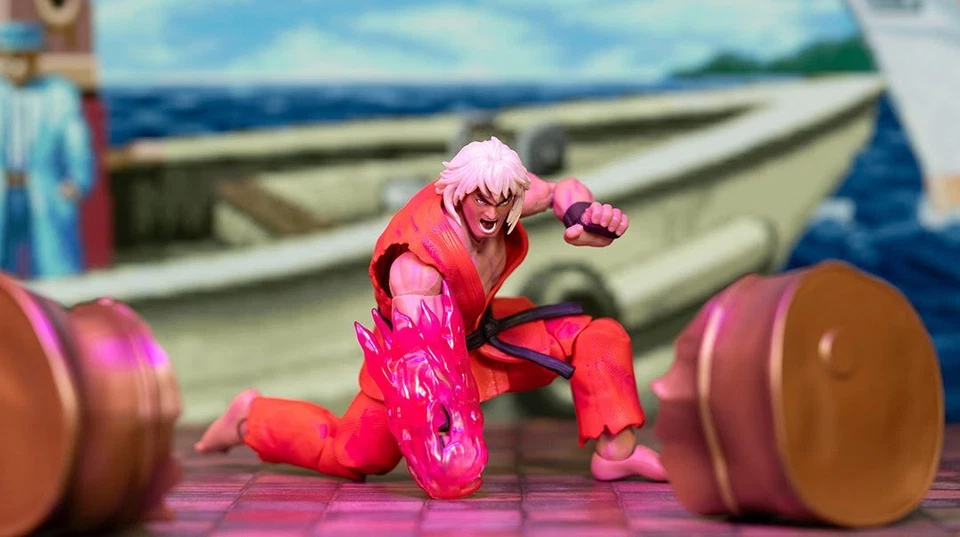 2024 SDCC EXCLUSIVO Jada Toys Ultra Street Fighter II VIOLENTO KEN Foto 3 de 4
