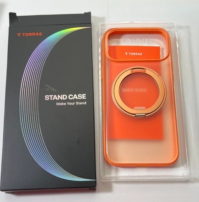 TORRAS 360 Magnetic Stand iPhone 17 PRO Max Case O3 Fitness - Cosmic Orange
