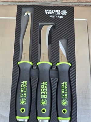 Matco Tools Green 3PC MECHANICS PRO-XNIFE SET With Foam Holder MSTPX3S
