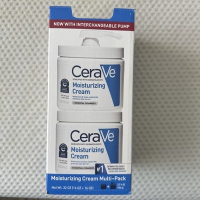 CeraVe Moisturizing Cream Interchangeable Multi-Pack, 2x 16 oz Jars - 90% READ