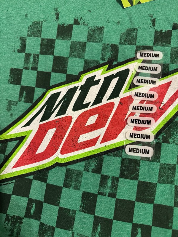 VINTAGE STYLE MOUNTAIN DEW SODA T-Shirt Mens MEDIUM NEW w/ TAG