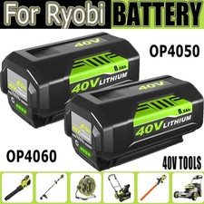40Volt 8.0Ah Battery For Ryobi OP4050 OP40602 High Capacity Lithium-Ion Battery