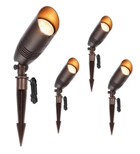 CLOUDY BAY 9W 5CCT LED Landscape Lighting Low Voltage (AC/DC 12V) Outdoor Spo...