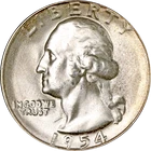 1954-S Washington Quarter - GEMMY