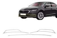 StoßStange Leiste Nebelscheinwerfer Edelstahl FüR Skoda Octavia 4 2020-2024 3Tlg