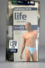New Older Style 2013 Jockey Life Men's Bikini Underwear 5 Pack Small