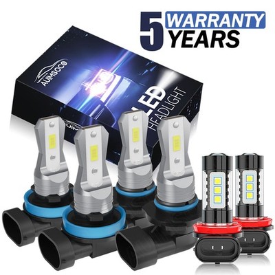 For Nissan Quest 2011-2017 6x 6500K LED Headlight High-Low Beam Fog Lamp Bulbs