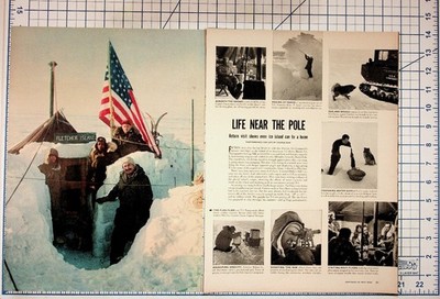 Arctic Ice Island Life Near Pole Article Print Fletcher Island T-3 Ephemera