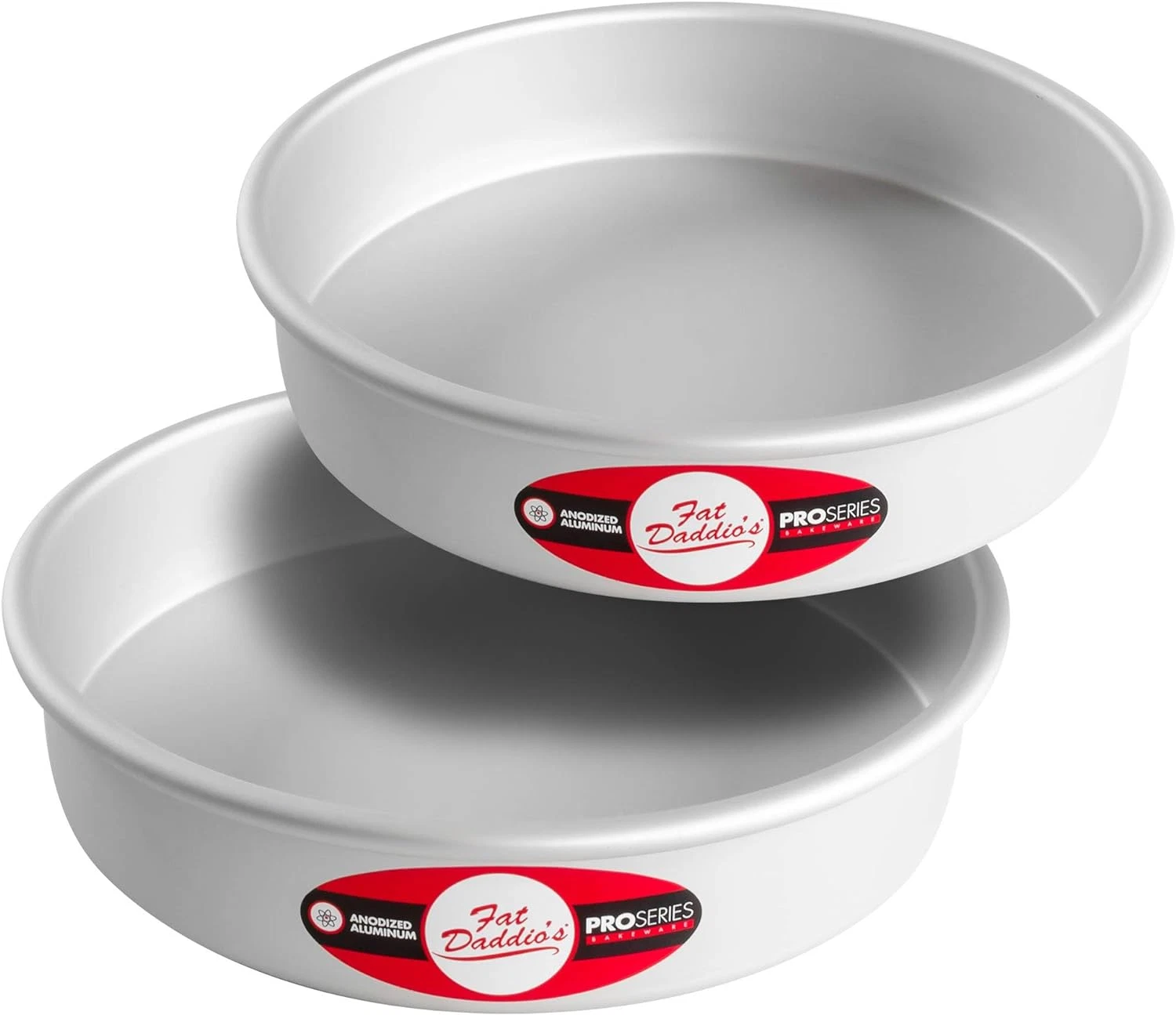 Anodized Aluminum round Cake Pans, 2 Piece Set, 9 X 2 Inch