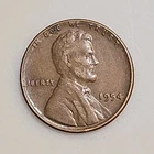 1954 Lincoln Wheat Small Cent Brown Circulated Business Strike Coin Uncertified
