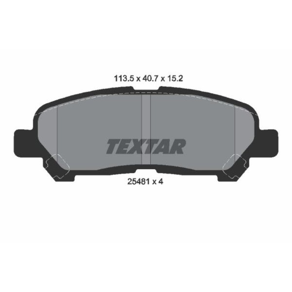 Textar BremsbeläGe Bremsbelegsatz Hinten FüR Toyota Highlander/Kluger-image