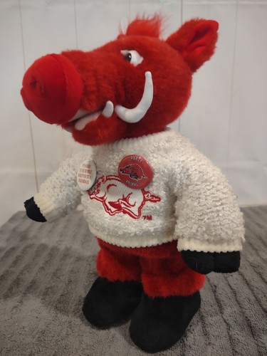 Arkansas Razorbacks Musical Head Bobbing TUSK Preppy Sweater & Hog Metal Pins 🐗