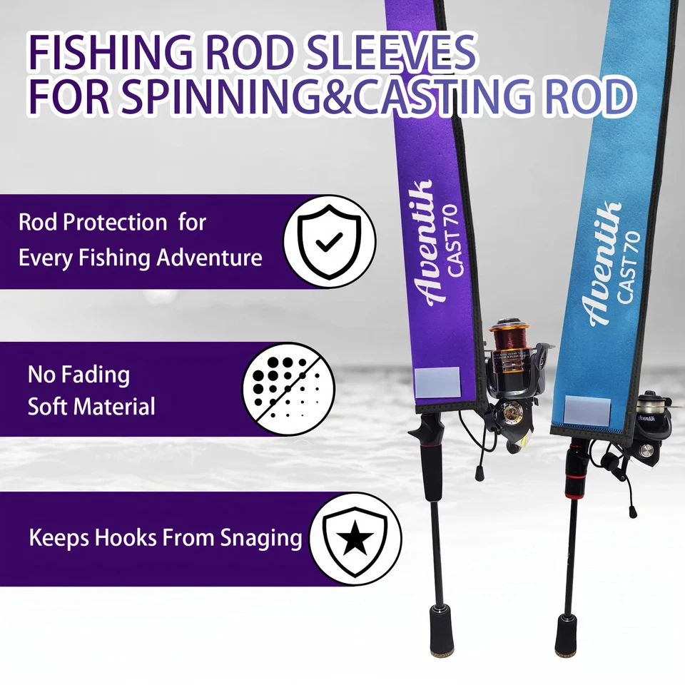 Neopren Float Angelrute Abdeckung Hülle Schutz Robust Robust Ruten Etui  - Bild 4 von 4