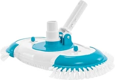 16" Weighted Pool Vacuum Head with Nylon Side Bristles, Swivel Hose Connection,