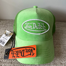 Von Dutch Green Trucker Hat Men s Solid Adjus...