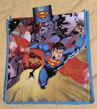 DC Comics SUPERMAN Superhero Large Reusable Eco BLUE Gift/Shopping Bag 🆕🆓ship!