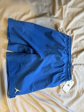 Jordan Boys Sport Blue Athletic Shorts Drawstring Elastic Waist Size L 95D817-B  