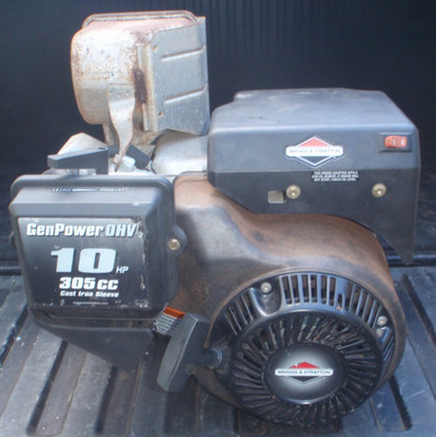Briggs and Stratton GenPower 305cc 10hp OHV Engine w/Cast Iron Sleeve RUNS GREAT