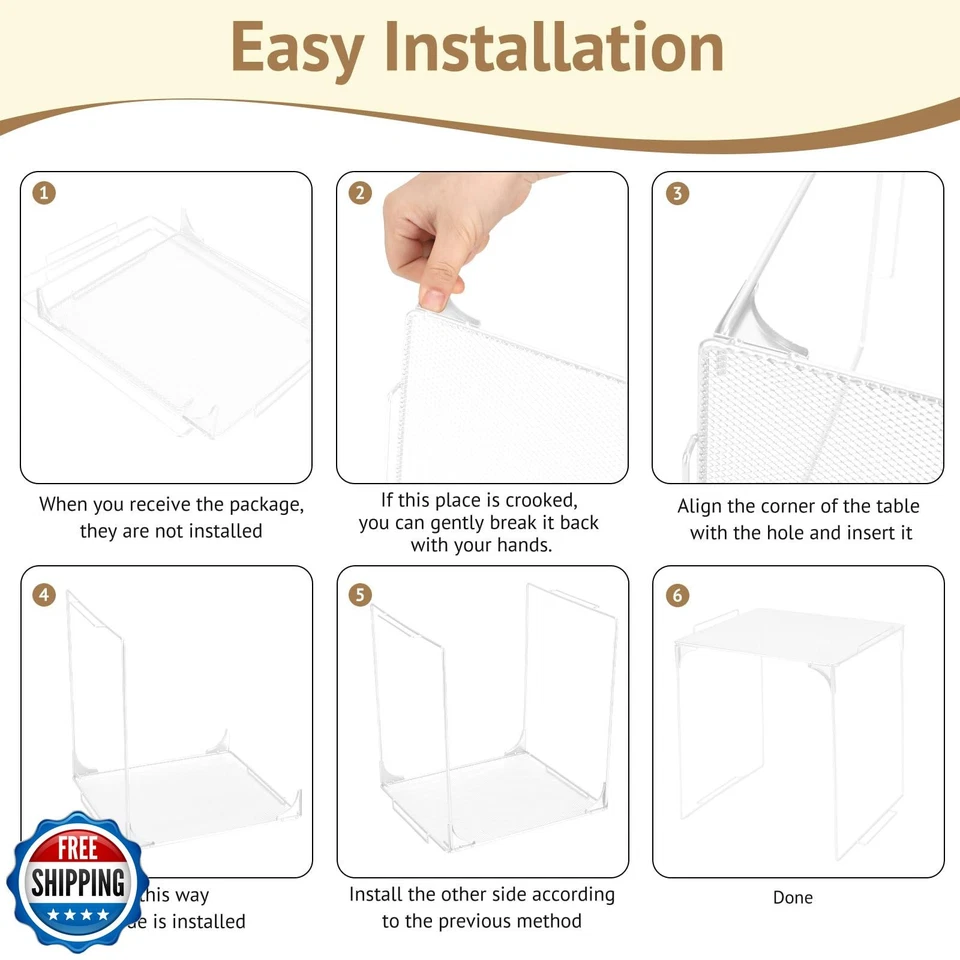 AUECOOME Locker Organizer Shelf Stackable Extra Locker Shelf for School Locke - Image 4 of 4