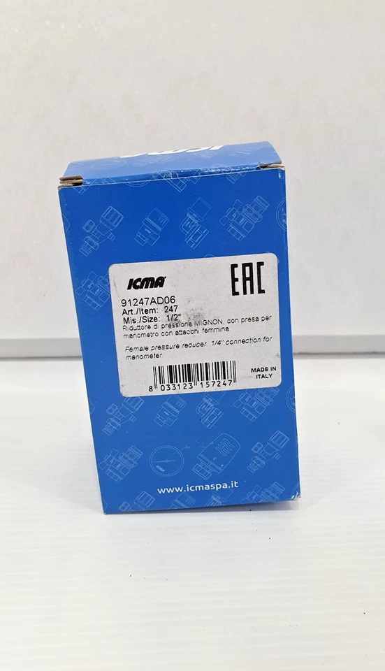 Riduttore pressione mignon 1/2" icma FF per acqua con attacchi femmina - Immagine 4 di 4