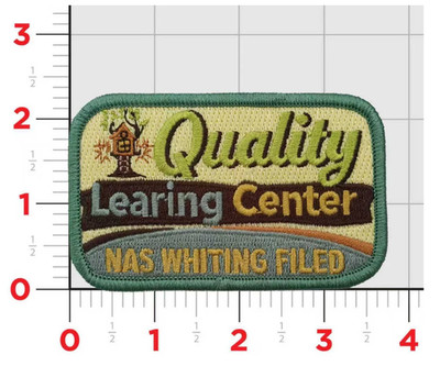 QUALITY LEARNING CENTER NAS WHITING FILED EMBROIDERED HOOK & LOOP PATCH