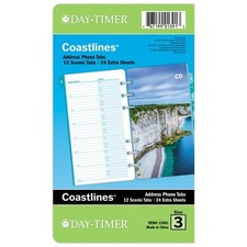 Day-Timer Coastlines Address Phone Tabs, Port...