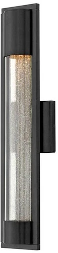 Hinkley Mist 22" High Satin Black Outdoor Wall Light - Picture 1 of 10