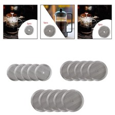 5Pcs French Press Replacement Filters Adults Stainless Steel Mesh for Office