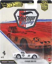 Hot Wheels Premium: Coche de juguete vintage de carreras Ferrari 250 GTO [Juguete nuevo], Coleccion