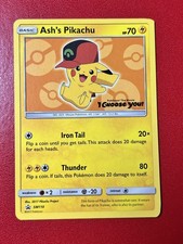 Ash’s Pikachu SM110 Promo 2017 I Choose You Movie NM- Excellent Pokémon Card on eBay