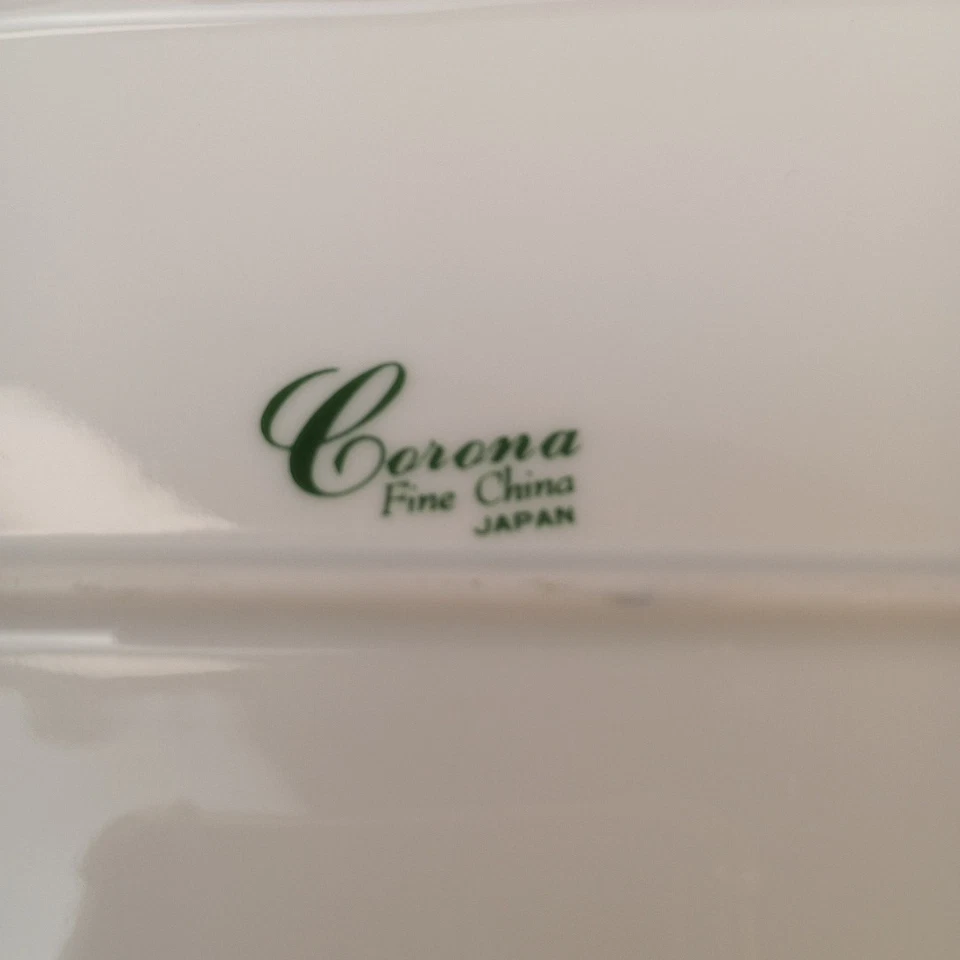 Corona Fine China Oblonga Floral Repl. Bandeja para servir sándwiches 12x7" de colección Foto 2 de 4